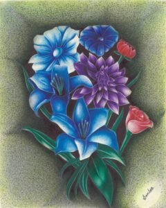 David Bomber Prison Art - Flowers