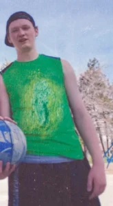 Oregon Inmate Chance Schenk with green shirt