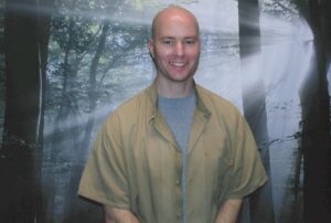 Prison Pen Pal Brandon Bare standing and smiling