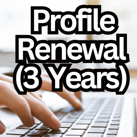 profile renewal 3 years