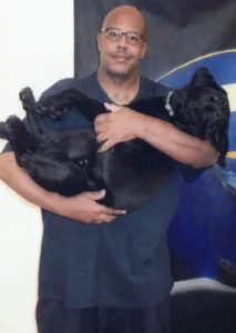 shad richey with dog