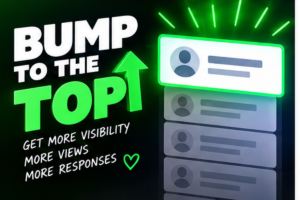 bump your pen pal profile to the top